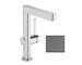 Hansgrohe Finoris - Umyvadlová baterie, s výpustí Push-Open a otočným výtokem, kartáčovaný černý chrom 76060340