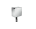 Hansgrohe Fixfit - Přípojka hadice Square se zpětným ventilem, chrom 26455000