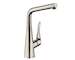 Hansgrohe M71 - Dřezová baterie M7114-H320 s výsuvnou sprškou, sBOX, vzhled nerezu 73812800