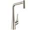 Hansgrohe M71 - Dřezová baterie M7116-H320 s výsuvnou sprškou, sBOX, vzhled nerezu 73801800