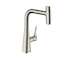 Hansgrohe M71 - Dřezová baterie Metris Select s výsuvnou sprškou, vzhled nerezu 73822800