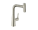 Hansgrohe M71 - Dřezová baterie Metris Select s výsuvnou sprškou, vzhled nerezu 73822800