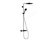 Hansgrohe Pulsify S Puro - Sprchový set s termostatem, průměr 26 cm, 3 proudy, EcoSmart, matná černá 24237670