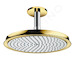 Hansgrohe Raindance Classic - Horní sprcha 240 Air 1jet s přívodem od stropu 10 cm, chrom/vzhled zlata 27405090