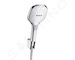 Hansgrohe Raindance Select E - Set sprchové hlavice, 3 proudy, držáku a hadice, bílá/chrom 26720400