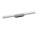 Hansgrohe RainDrain Flex - Lineární sprchový žlab s nerezovým roštem 700, ke stěně, zkrátitelný, kartáčovaná nerez 56050800