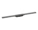 Hansgrohe RainDrain Flex - Lineární sprchový žlab s nerezovým roštem 900, do prostoru, zkrátitelný, kartáčovaný černý chrom 5604