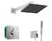 Hansgrohe  - Sprchový set s baterií pod omítku, s tělesem, 26x26 cm, chrom SANI21HHH001