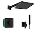 Hansgrohe  - Sprchový set s baterií pod omítku, s tělesem, 26x26 cm, matná černá SANI21HHH401