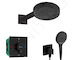 Hansgrohe  - Sprchový set s termostatem pod omítku, s tělesem, průměr 25 cm, 3 proudy, matná černá SANI21HHH407