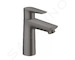 Hansgrohe Talis E - Umyvadlová baterie s výpustí, kartáčovaný černý chrom 71710340