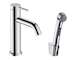 Hansgrohe Tecturis S - Umyvadlová baterie s výpustí Push-Open a bidetovou sprškou, EcoSmart, chrom 73211000