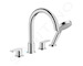 Hansgrohe Vernis Blend - Baterie na okraj vany, 4-otvorová instalace, chrom 71456000