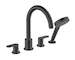 Hansgrohe Vernis Blend - Baterie na okraj vany, 4-otvorová instalace, matná černá 71456670