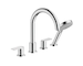 Hansgrohe Vernis Shape - Baterie na okraj vany, 4-otvorová instalace, chrom 71459000
