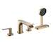 Hansgrohe Vivenis - Baterie na okraj vany, 4-otvorová instalace, sBox, kartáčovaný bronz 75444140