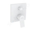 Hansgrohe Vivenis - Vanová baterie pod omítku, 2 výstupy, matná bílá 75415700