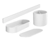 Hansgrohe WallStoris - Set koupelnových doplňků, matná bílá 27968700