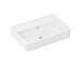 Hansgrohe Xanuia Q - Umyvadlo 55x37 cm, s přepadem, bez otvoru pro baterii, SmartClean, bílá 61121450