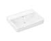 Hansgrohe Xanuia Q - Umyvadlo 65x48 cm, s přepadem, bez otvoru pro baterii, bílá 60245450