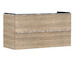 Hansgrohe Xelu Q - Umyvadlová skříňka, 63x118x50 cm, 2 zásuvky, přírodní dub/chrom 54037000