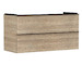 Hansgrohe Xelu Q - Umyvadlová skříňka, 63x118x50 cm, 2 zásuvky, přírodní dub/matná černá 54037670