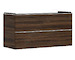 Hansgrohe Xelu Q - Umyvadlová skříňka, 63x118x50 cm, 2 zásuvky, tmavý ořech/chrom 54038000