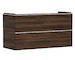 Hansgrohe Xelu Q - Umyvadlová skříňka, 63x118x50 cm, 2 zásuvky, tmavý ořech/matná bílá 54038700