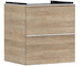 Hansgrohe Xelu Q - Umyvadlová skříňka, 63x58x50 cm, 2 zásuvky, přírodní dub/matná bílá 54025700