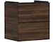 Hansgrohe Xelu Q - Umyvadlová skříňka, 63x58x50 cm, 2 zásuvky, tmavý ořech/matná černá 54026670