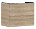 Hansgrohe Xelu Q - Umyvadlová skříňka, 63x78x50 cm, 2 zásuvky, přírodní dub/chrom 54029000