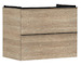 Hansgrohe Xelu Q - Umyvadlová skříňka, 63x78x50 cm, 2 zásuvky, přírodní dub/matná černá 54029670