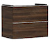Hansgrohe Xelu Q - Umyvadlová skříňka, 63x78x50 cm, 2 zásuvky, tmavý ořech/chrom 54030000