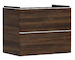 Hansgrohe Xelu Q - Umyvadlová skříňka, 63x78x50 cm, 2 zásuvky, tmavý ořech/matná bílá 54030700