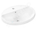 Hansgrohe Xuniva D - Umyvadlo, 55x45 cm, s přepadem, otvor pro baterii, SmartClean, bílá 61060450
