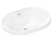 Hansgrohe Xuniva U - Umyvadlo, 55x40 cm, s přepadem, bez otvoru pro baterii, SmartClean, bílá 61062450