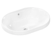 Hansgrohe Xuniva U - Umyvadlo, 55x40 cm, s přepadem, bez otvoru pro baterii, SmartClean, bílá 61062450