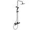 Ideal Standard Cerafine O - Sprchový set s baterií, průměr 20 cm, 1 proud, černá BC750XG