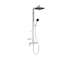 Ideal Standard Ceraflow ALU+ - Sprchový set s baterií, 26x26 cm, 2 proudy, stříbrná BE204SI