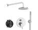 Ideal Standard CeraLine - Sprchový set s baterií pod omítku, s tělesem, průměr 20 cm, chrom BD192AA