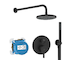 Ideal Standard CeraLine - Sprchový set s baterií pod omítku, s tělesem, průměr 20 cm, matná černá BD193XG