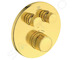 Ideal Standard CeraTherm Navigo - Termostatická sprchová baterie pod omítku pro 2 spotřebiče, Brushed Gold A7296A2