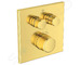 Ideal Standard CeraTherm Navigo - Termostatická sprchová baterie pod omítku pro 2 spotřebiče, Brushed Gold A7302A2
