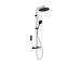 Ideal Standard Ceratherm T125+ - Sprchový set s termostatem, průměr 30 cm, 3 proudy, hedvábná černá A7689XG