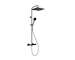 Ideal Standard Ceratherm T25+ - Sprchový set s termostatem, 26x26 cm, 2 proudy, hedvábná černá A8530XG