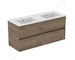Ideal Standard Eurovit+ - Skříňka s dvojumyvadlem, 55x120x44 cm, 2 zásuvky, ořech R0576Y9