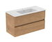 Ideal Standard Eurovit+ - Skříňka s umyvadlem, 55x100x44 cm, 2 zásuvky, přírodní dub R0575Y8