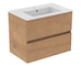 Ideal Standard Eurovit+ - Skříňka s umyvadlem, 55x70x44 cm, 2 zásuvky, přírodní dub R0573Y8