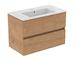 Ideal Standard Eurovit+ - Skříňka s umyvadlem, 55x80x44 cm, 2 zásuvky, přírodní dub R0574Y8