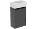 Ideal Standard Eurovit+ - Skříňka s umývátkem, 55x35x20 cm, 1 dvířka, tmavě šedá R0570TI